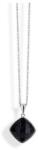  Victoria Ezüst színű fekete köves nyaklánc (VBKACA81843) - sandori