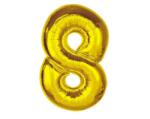  Arany 8-as Gold szám fólia lufi 92 cm (MLG189827) - sandori