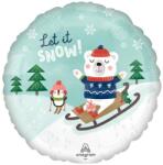  Karácsonyi Let it Snow fólia lufi 43 cm (DPA4613175)