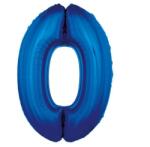  Kék 0-ás B&C Blue szám fólia lufi 92 cm (MLG640400) - sandori