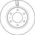 TRW Brzdový kotúč TRW DF6992S (DF6992S)