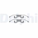 DELPHI Súprava príslušenstva, obloženie kotúčovej brzdy DELPHI LX0340 (LX0340)