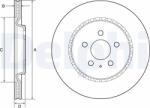 DELPHI Brzdový kotúč DELPHI BG4643C (BG4643C)