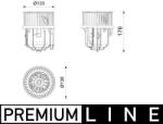 MAHLE Vnútorný ventilátor MAHLE AB 416 000P (AB 416 000P)