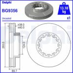 DELPHI Brzdový kotúč DELPHI BG9356 (BG9356)