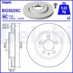 DELPHI Brzdový kotúč DELPHI BG5029C (BG5029C)