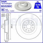 DELPHI Brzdový kotúč DELPHI BG5280C (BG5280C)