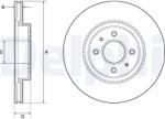 DELPHI Brzdový kotúč DELPHI BG4743C (BG4743C)
