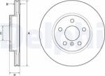 DELPHI Tarcza Ham. Przod Bmw 2 F45 13- (bg4777c)