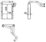 MAHLE Výmenník tepla vnútorného kúrenia MAHLE AH 273 000S (AH 273 000S)