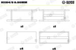 GLYCO Ložisko kľukového hriadeľa GLYCO H1104/5 0.50mm (H1104/5 0.50mm)