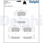 DELPHI Sada brzdových platničiek kotúčovej brzdy DELPHI LP3737 (LP3737)
