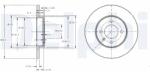 DELPHI Tarcza Ham. Vw Passat (bg2454)