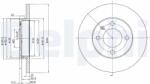 DELPHI Tarcza Ham. Vw Passat (bg2116)