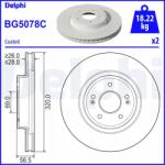 DELPHI Brzdový kotúč DELPHI BG5078C (BG5078C)