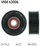 SKF Vratná/vodiaca kladka rebrovaného klinového remeňa SKF VKM 63006 (VKM 63006)