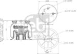 Febi Bilstein Mech pneumatického pruženia, vzduchové pruženie FEBI BILSTEIN 107301 (107301)