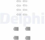 DELPHI Súprava príslušenstva, obloženie kotúčovej brzdy DELPHI LX0075 (LX0075)