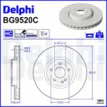 DELPHI Brzdový kotúč DELPHI BG9520C (BG9520C)