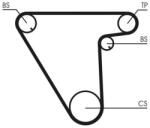 Continental Ctam Ozubený remeň CONTINENTAL CTAM CT833 (CT833)