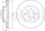 DELPHI Tarcza Ham. Hyundai I20 08- (bg4535)