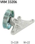 SKF Vratná/vodiaca kladka rebrovaného klinového remeňa SKF VKM 33206 (VKM 33206)
