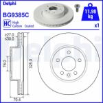 DELPHI Brzdový kotúč DELPHI BG9385C (BG9385C)