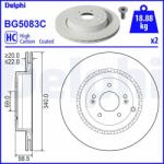 DELPHI Brzdový kotúč DELPHI BG5083C (BG5083C)