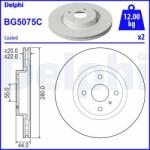 DELPHI Brzdový kotúč DELPHI BG5075C (BG5075C)