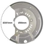 VAN WEZEL Ochranný plech proti rozstreku, Brzdový kotúč VAN WEZEL 5430372 (5430372)