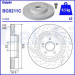 DELPHI Tarcza Ham. Mercedes C W204 Amg 08- (bg9211c)