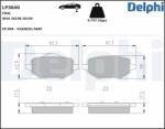 DELPHI Sada brzdových platničiek kotúčovej brzdy DELPHI LP3640 (LP3640)
