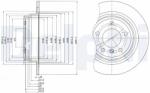 DELPHI Tarcza Ham. Bmw 5 E39 Tyl (bg3044)