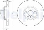 DELPHI Tarcza Ham. Bmw 5 F10 10- Prawa (bg9156c)