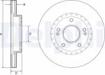 DELPHI Brzdový kotúč DELPHI BG4565C (BG4565C)