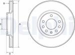 DELPHI Tarcza Ham. Opel Astra G/h (bg3770c)