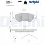 DELPHI Sada brzdových platničiek kotúčovej brzdy DELPHI LP3815 (LP3815)