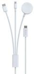 DEVIA töltőkábel 3in1 (Type-C - lightning/Type-C, Apple Watch töltő, 7.5W, wireless, 120cm) (167885)