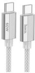 hoco. U134 Primero USB Type-C/ Type-C Kábel 60W 1.2 Méter Szürke (PM036973)