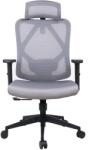 Iris Eclipse szürke ergonómikus, szövet-hálós irodai forgószék fej és háttámasszal (ECLIPSE SZÜRKE) - bestbyte