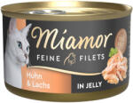 Miamor 6x100g Miamor Feine Filets aszpikban nedves macskatáp - Csirke & lazac aszpikban