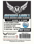 Mayday games Kártyavédő kártyajátékokhoz (80 db-os csomag) 66x91 mm (fehér hátlap) (MDG-7141I) - reflexshop