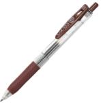 Zebra Zseléstoll, 0, 33 mm, nyomógombos, ZEBRA "Sarasa Clip", barna (TZ35136) - iroda24