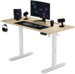  Állítható magasságú elektromos íróasztal Nojo 120x60cm fehér fenyő