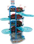 Klein 2813 Bosch Car Service Parking Garage I Cu 5 niveluri, rampa dubla de plecare, 2 masini de curse, lift si multe altele I Dimensiuni: 55 cm x 55 cm x 85 cm I Jucarii pentru copii de la 3 ani, multicolo