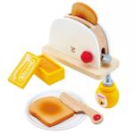 Hape Set de prajitori de paine pop-up Hape| Joc de fantezie de bucatarie cu accesorii pentru micul dejun pentru copii de la Hape (E3148) Bucatarie copii