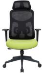 Iris Mirage zöld/fekete ergonómikus, szövet-hálós irodai forgószék fej és háttámasszal (MIRAGE ZÖLD FEKETE) - officedepot