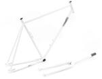 Csepel Royal 3* 2022 28-as (622-es) fixi-single speed kerékpár váz és villa szett, acél, fehér, 520-es vázméret