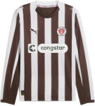 PUMA Férfi Futball Rövid Ujjú Póló 25/26 Langarm-heimtrikot Espresso Brown White PUMA barna|fehér