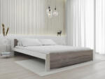  IKAROS ágy 180 x 200 cm, fehér/trüffel tölgy Ágyrács: Lamellás ágyrács, Matrac: Deluxe 10 cm matrac